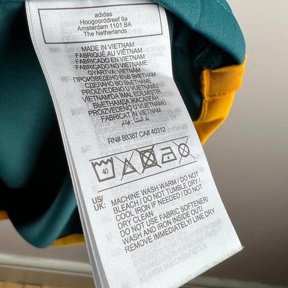 Adidas LA Galaxy 2024 Away Jersey Men's L Green Yellow Slim Fit Herbalife MLS - Picture 4 of 7